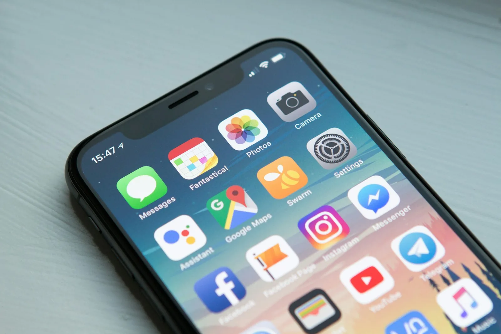 Mobile-first web design on a smartphone for Abbotsford customers